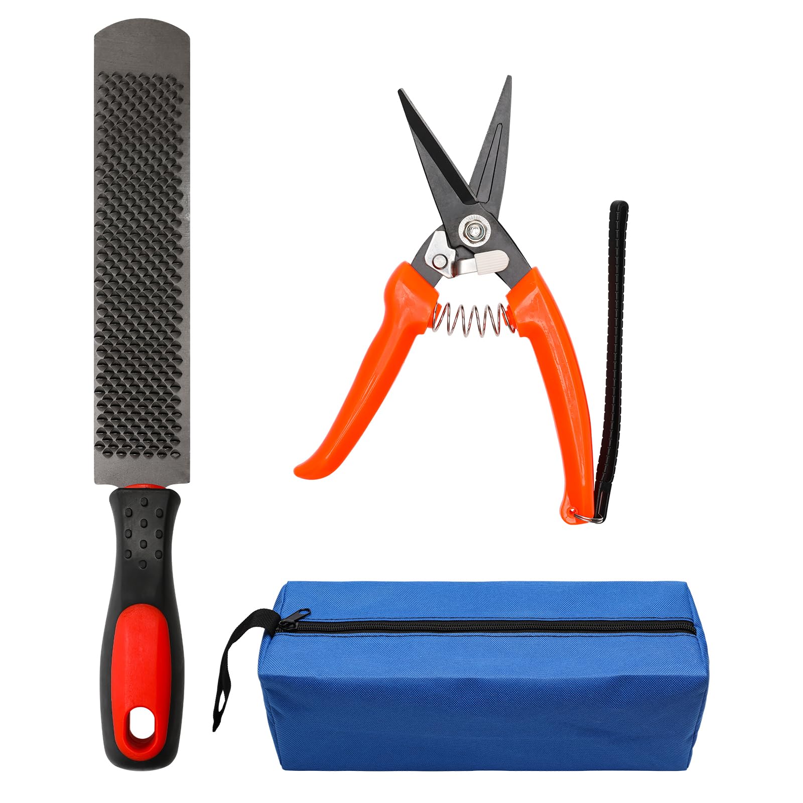 Coldairsoap goat hoof trimmers kit packaging showing all tools for quick start.