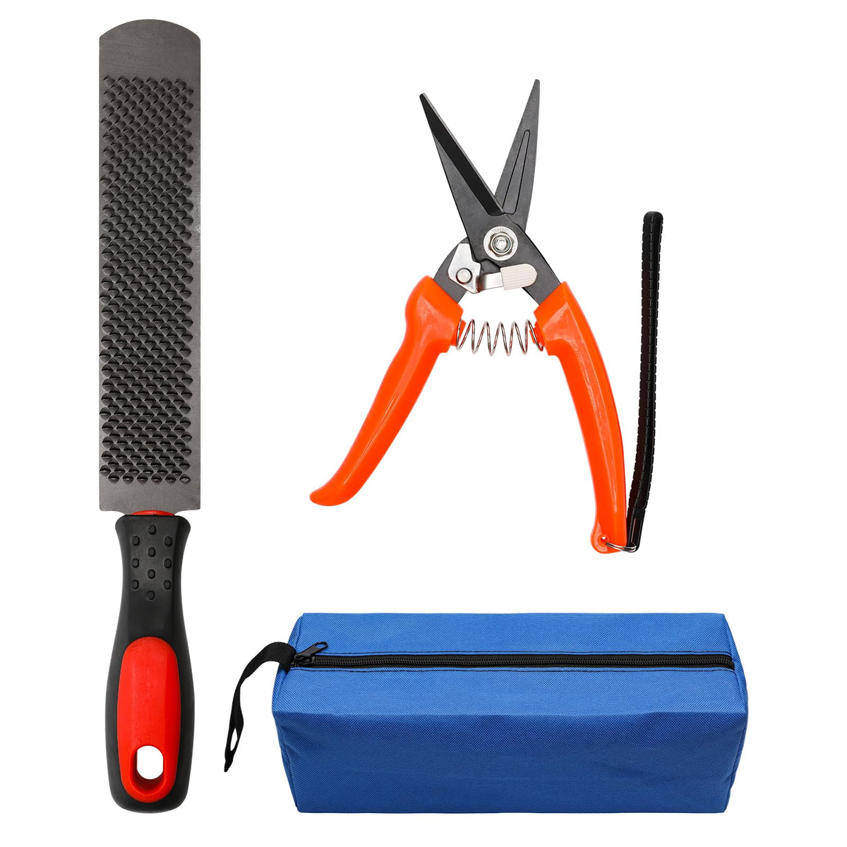 Coldairsoap goat hoof trimmers kit packaging showing all tools for quick start.