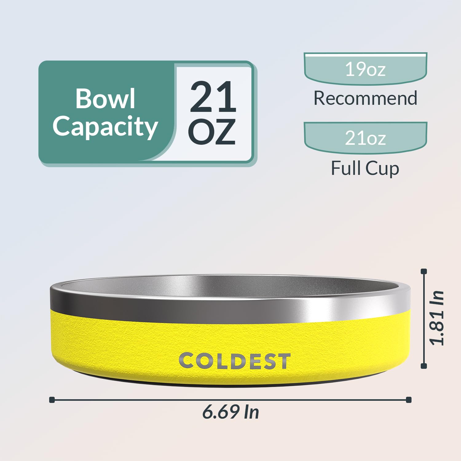 The Coldest Water dog bowl is dishwasher safe for easy cleanup.
