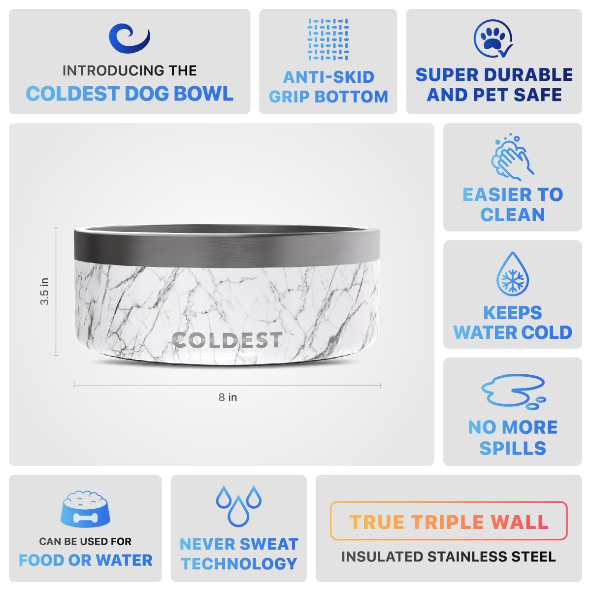 64-ounce capacity supports multiple pets without frequent refills