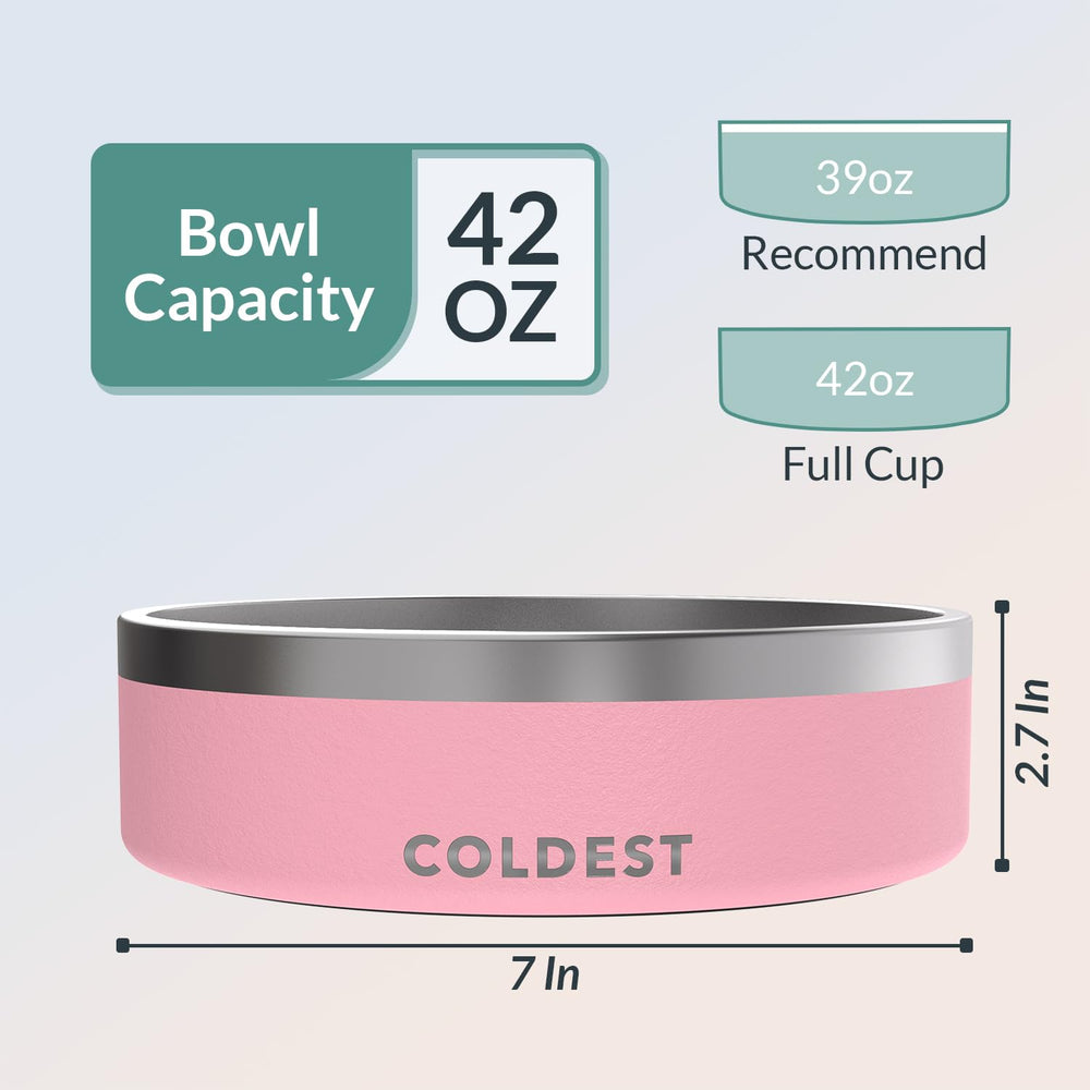 The Coldest Water dog bowl is spill-proof, protecting floors during meals.