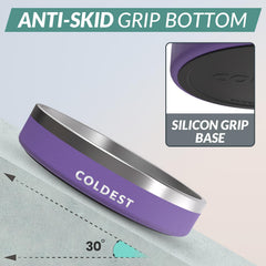 The Coldest Water coldest dog bowl with non-slip base keeps meals steady.