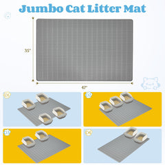 Colewin cat litter mat anti-tracking design traps litter at entry
