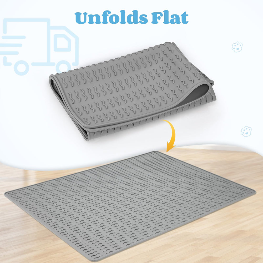 Colewin cat litter mat folds flat for storage