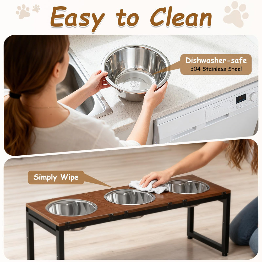Colewin large-breed feeding station offers space for multiple bowls