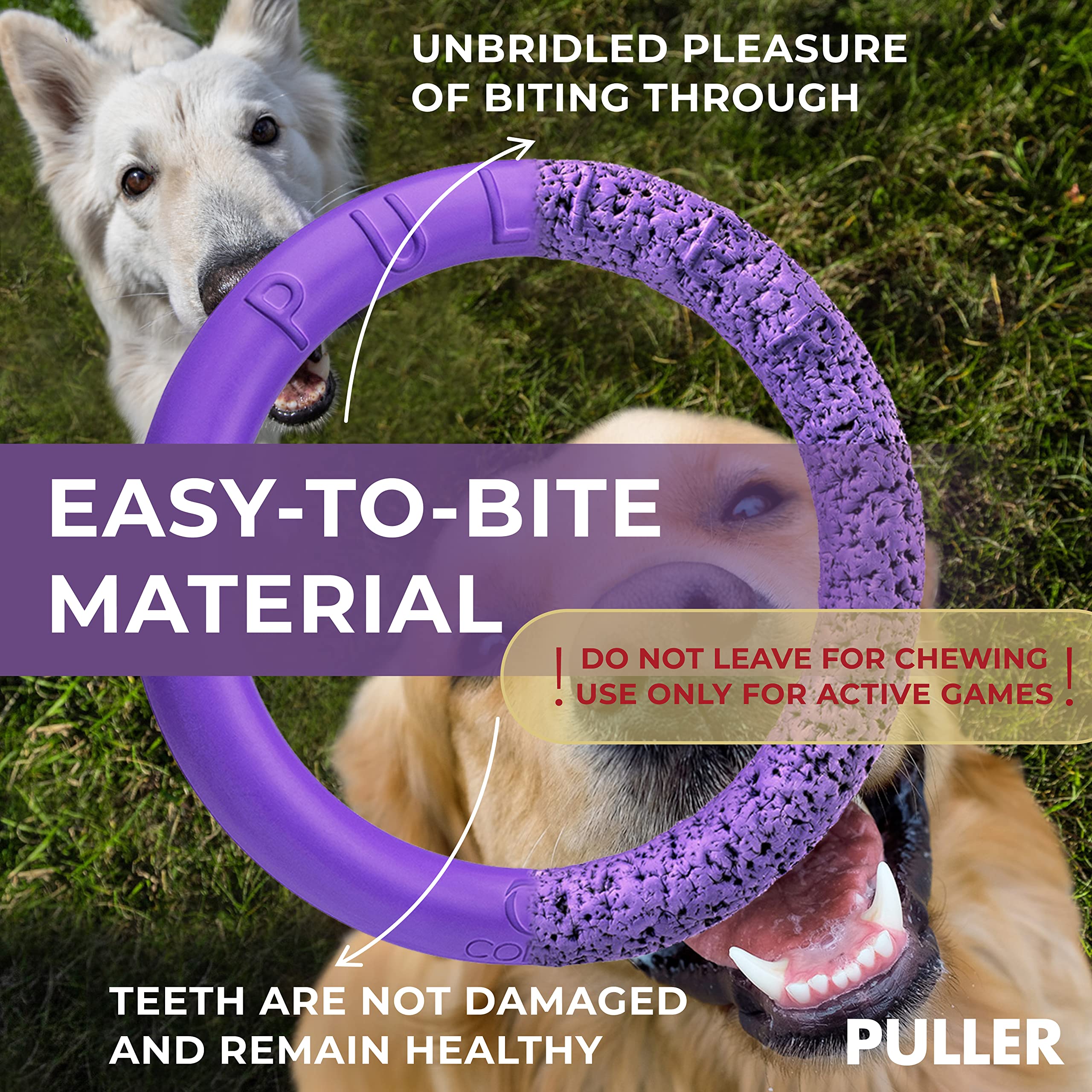 COLLAR Puller promotes daily activity with running and jumping.