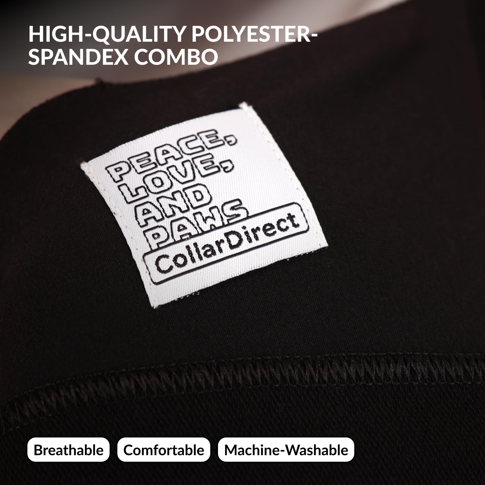 CollarDirect Cat Sling closeup reveals breathable fabric and soft cushioning