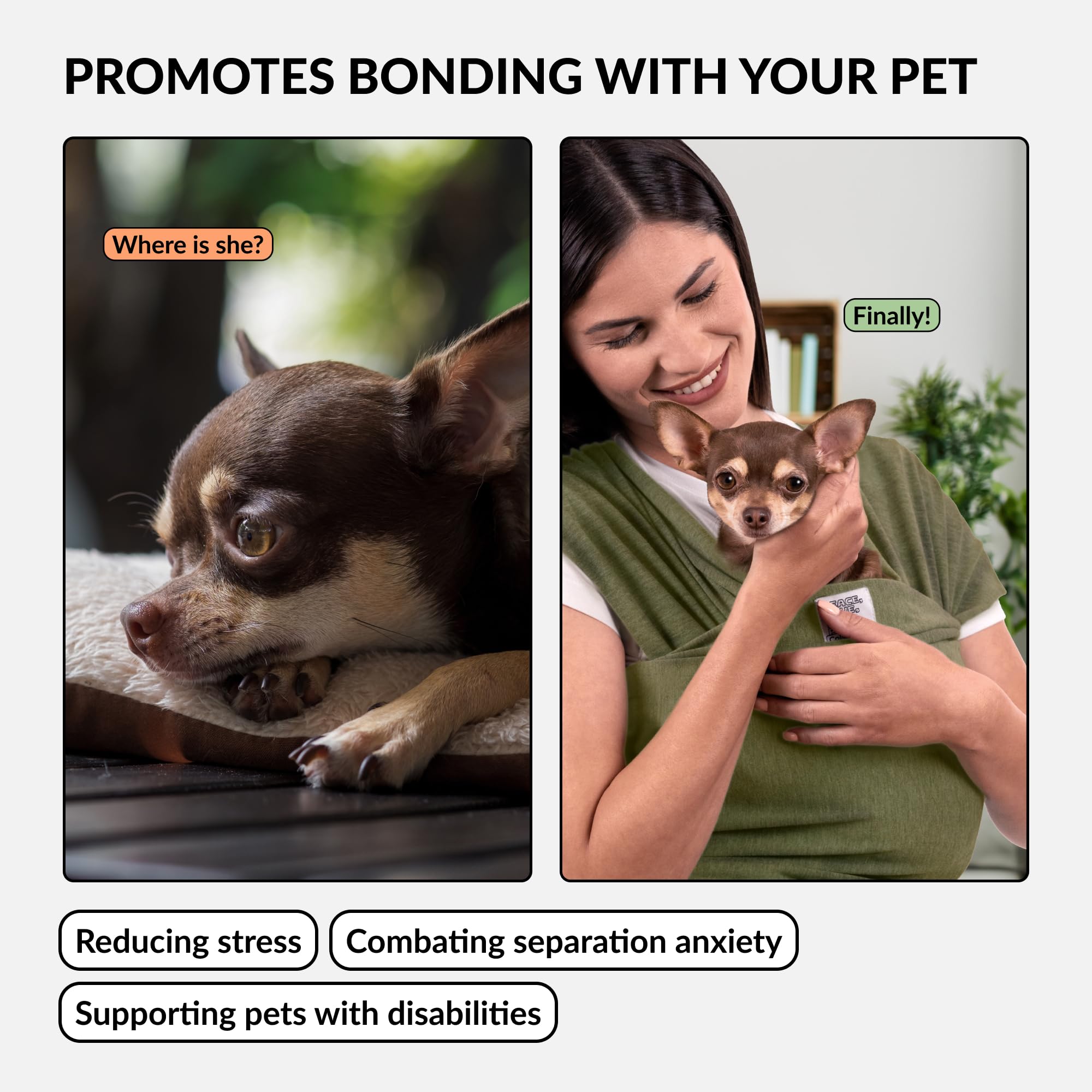 CollarDirect cat sling in pink presents cozy, anxiety-reducing comfort on walks