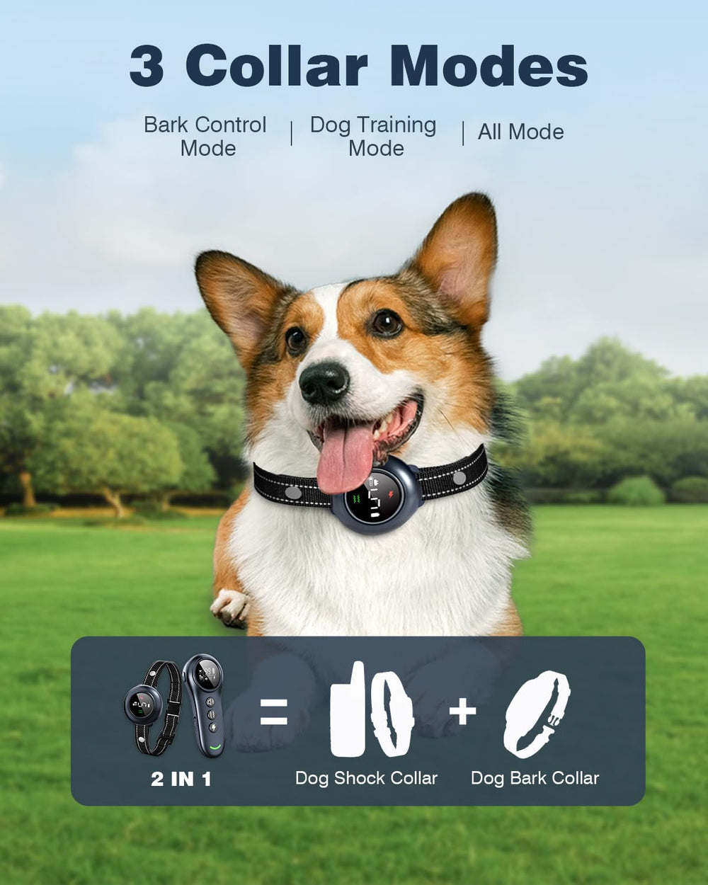 Colofrog bark-control collar close-up highlighting smart barking recognition