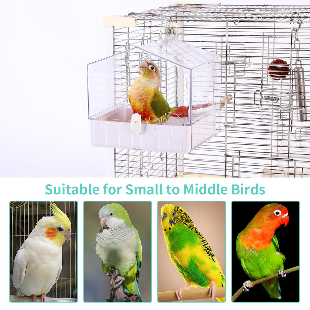 Food-grade PE and ABS construction keeps birds safe and durable.