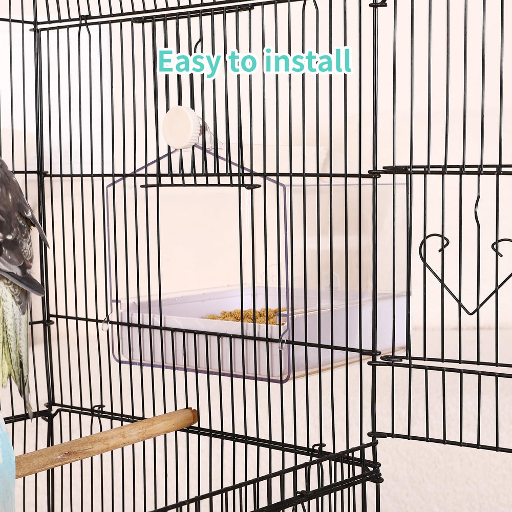 Not suitable for round or curved-wall cages; check compatibility before purchase.