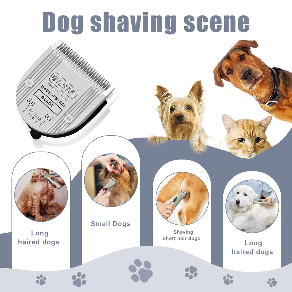 Colorski blades operate quietly for calmer grooming sessions.