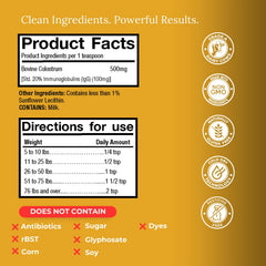 Colostrum-LD immunoglobulins 25 percent graphic emphasizes potential immune benefits.