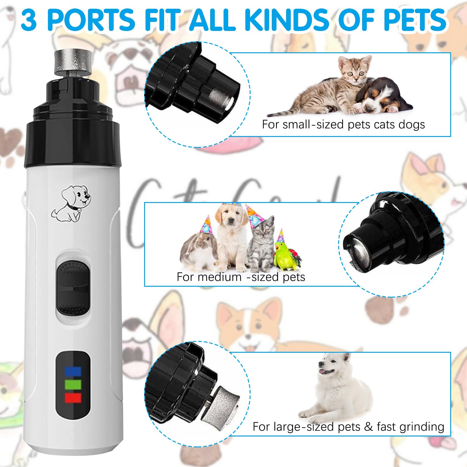 COLOTTE Silent Groom Pro USB charging, ready for long grooming sessions