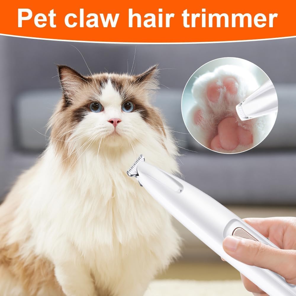 Comasua paw trimmer LED display shows full charge for easy recharge planning.