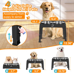 COMESOON double 50oz stainless bowls deliver durable capacity for larger dogs.