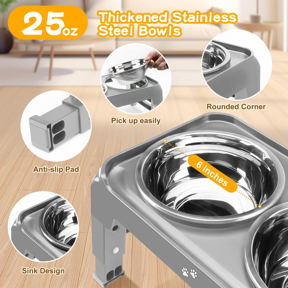 COMESOON anti-slip feet keep the stand steady during meals.