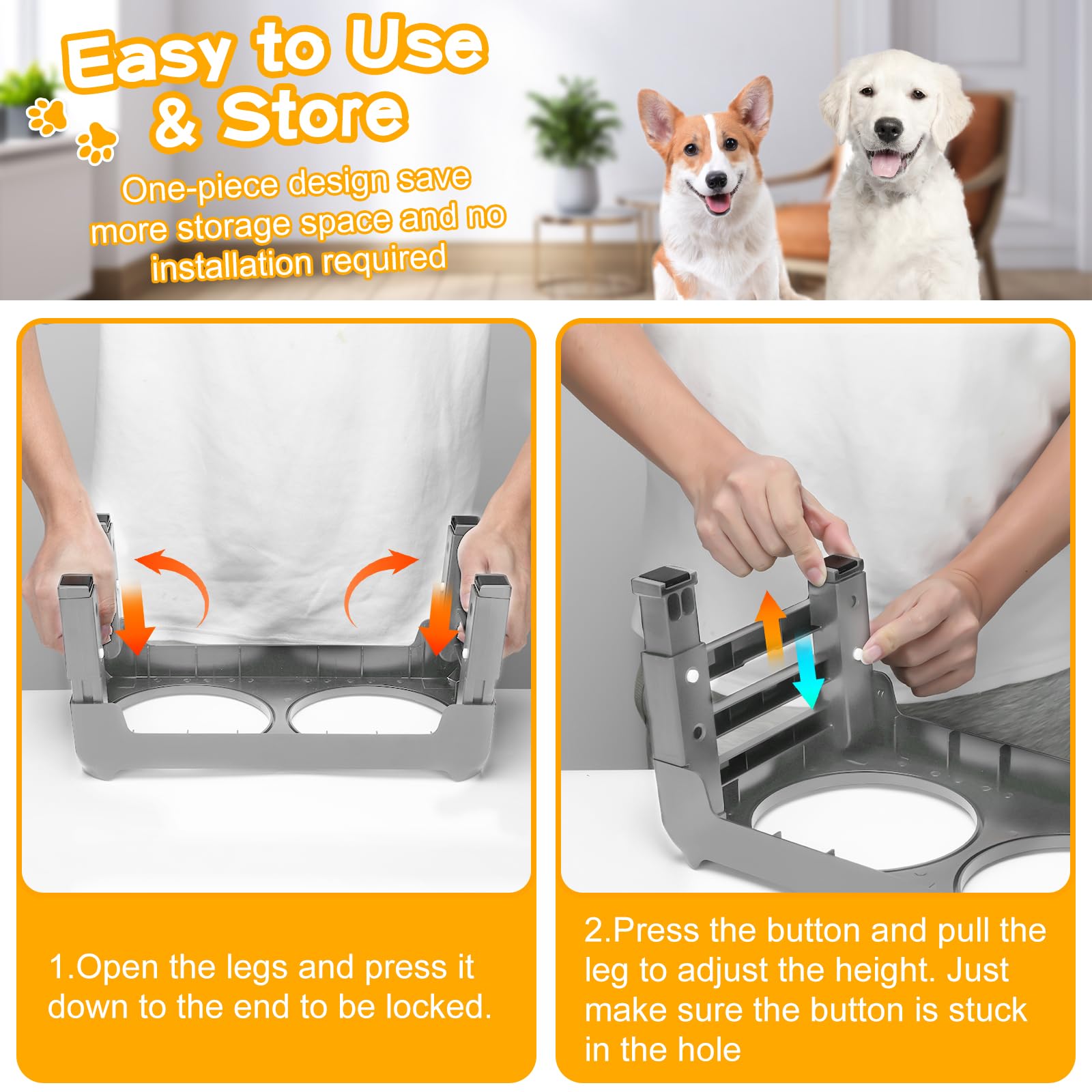 COMESOON raised edges make picking up bowls easier and reduce spills.