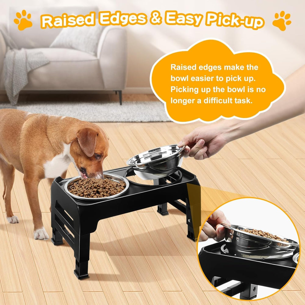 COMESOON raised edge design helps easy bowl pickup and reduces spills