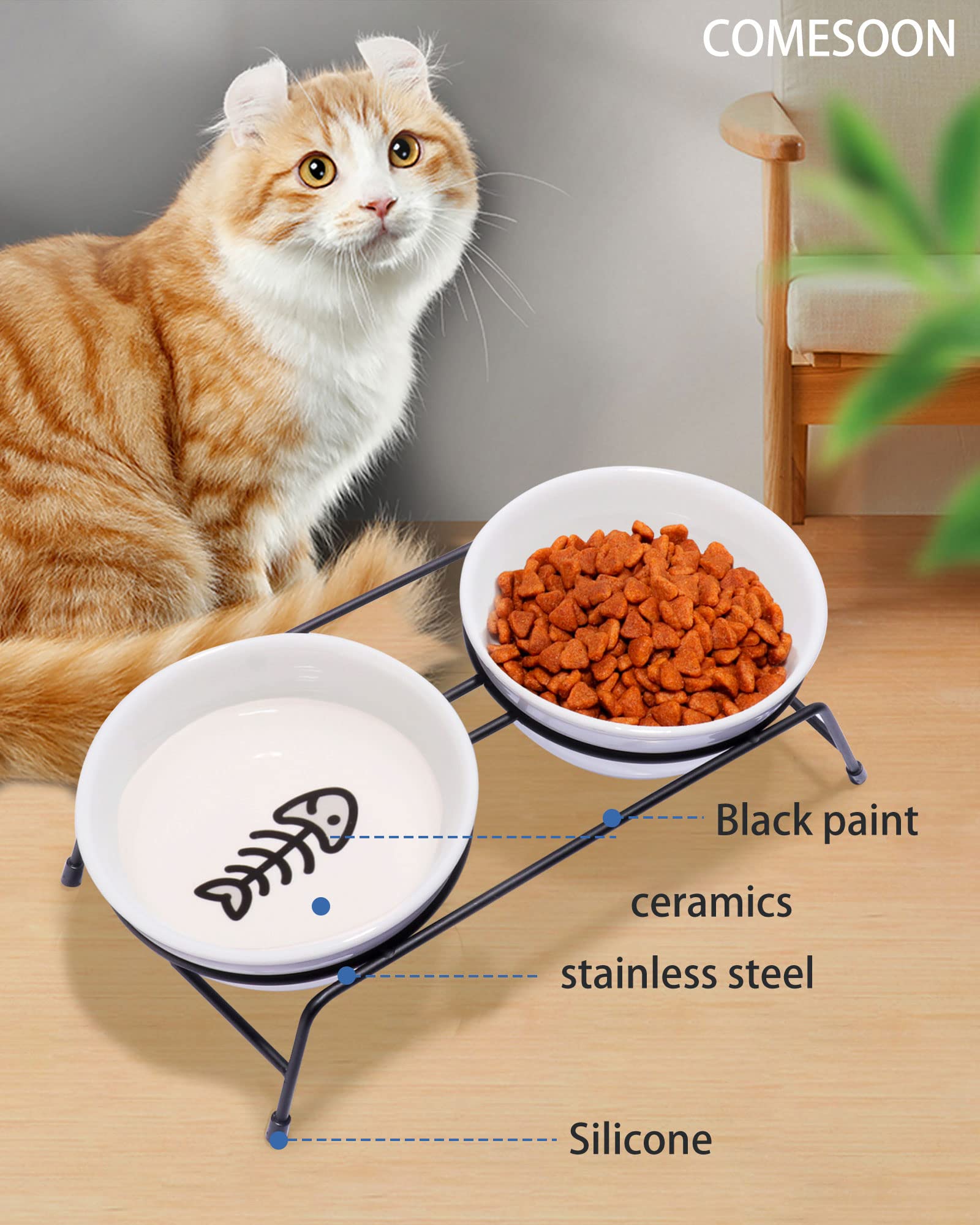 COMESOON ideal for indoor cats with a modern look and practical height.