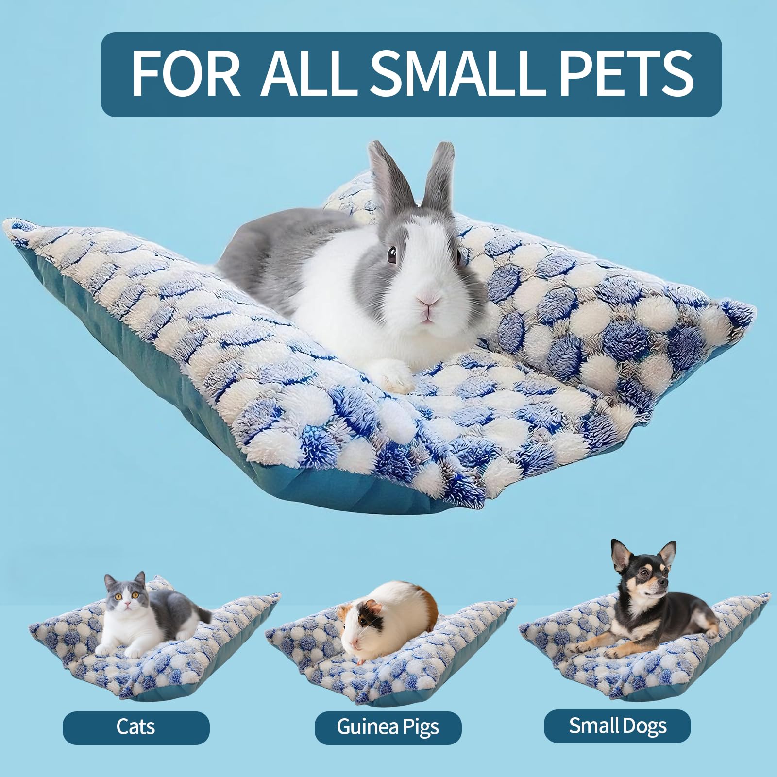 Comfisit rabbit bed durable chew-resistant fabric protects stuffing.