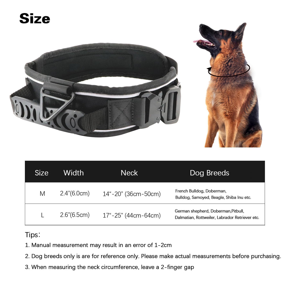 Heavy-duty buckle on the Comfluxe collar enables quick release when needed.