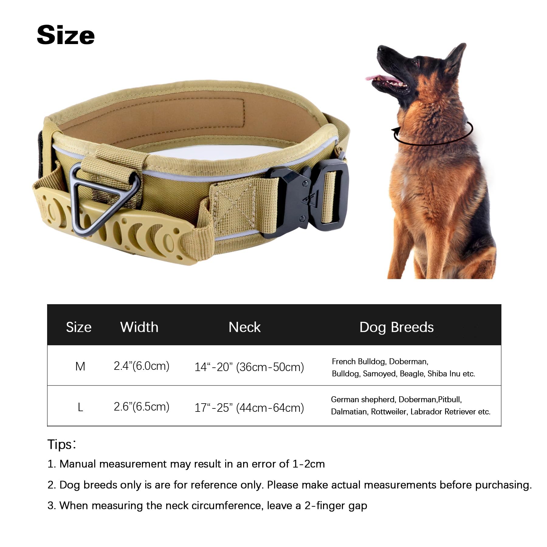 Comfluxe two-inch wide collar designed to reduce neck strain on large dogs