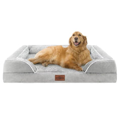 Comfort Expression orthopedic dog bed with egg crate foam supports joints and pressure points.