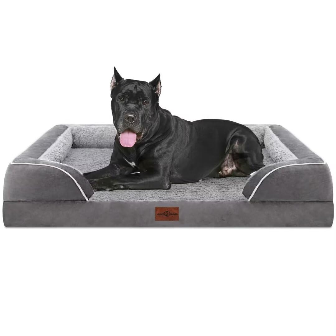 Comfort Expression orthopedic dog bed 53x42 inches for extra-large dogs with supportive cushioning.