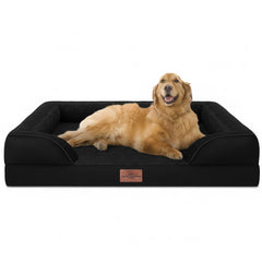 Comfort Expression orthopedic dog bed front view, ideal for lounging large dogs.