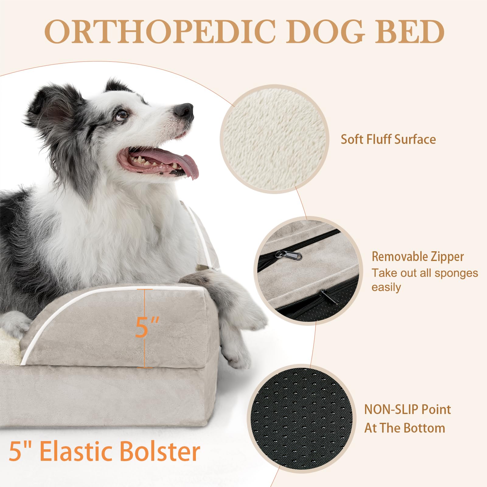 Comfort Expression removable bolster bed for easy cleaning