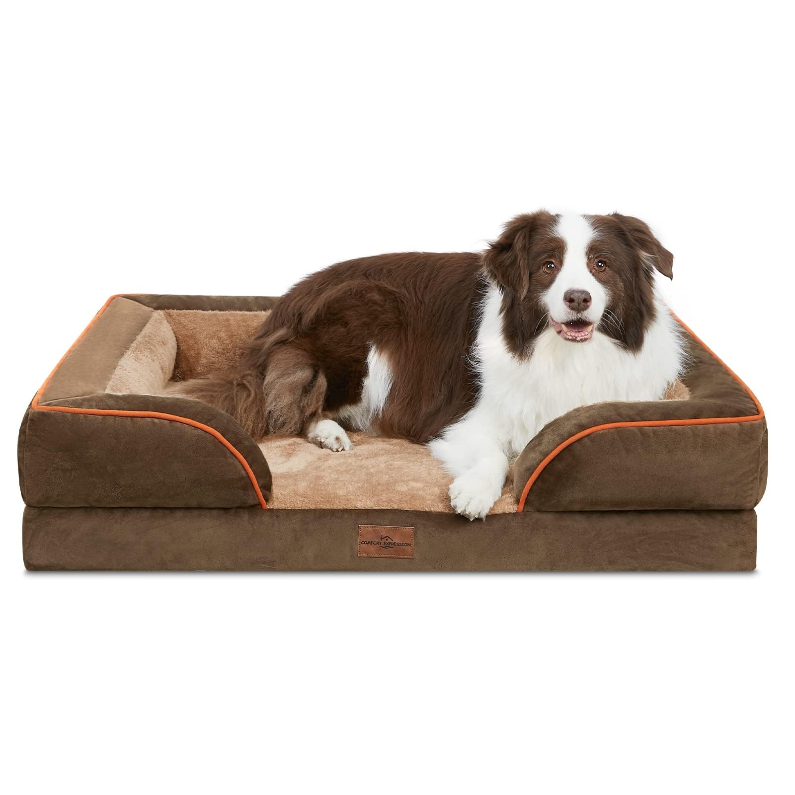 Comfort Expression orthopedic dog bed with waterproof inner liner protecting foam.