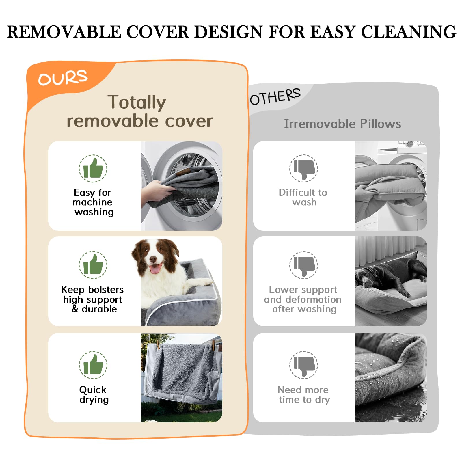 Comfort Expression XL dog bed 3-sided bolster creates a secure resting nest