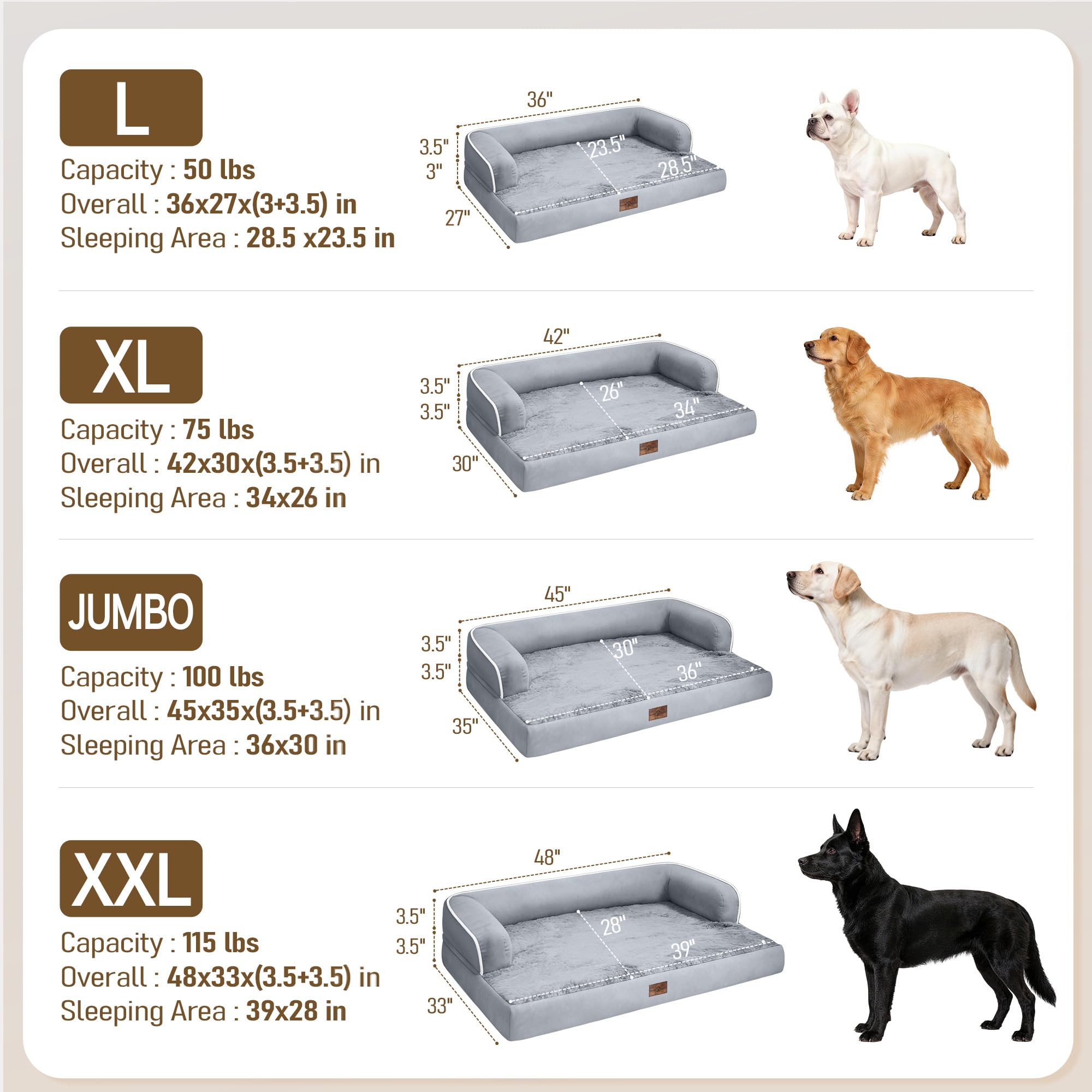 Comfort Expression 42 by 30 inch bed suits big dogs in spacious homes