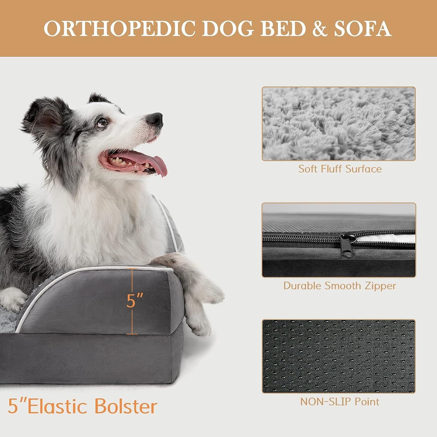 Comfort Expression XL dog bed machine washable cover for easy care