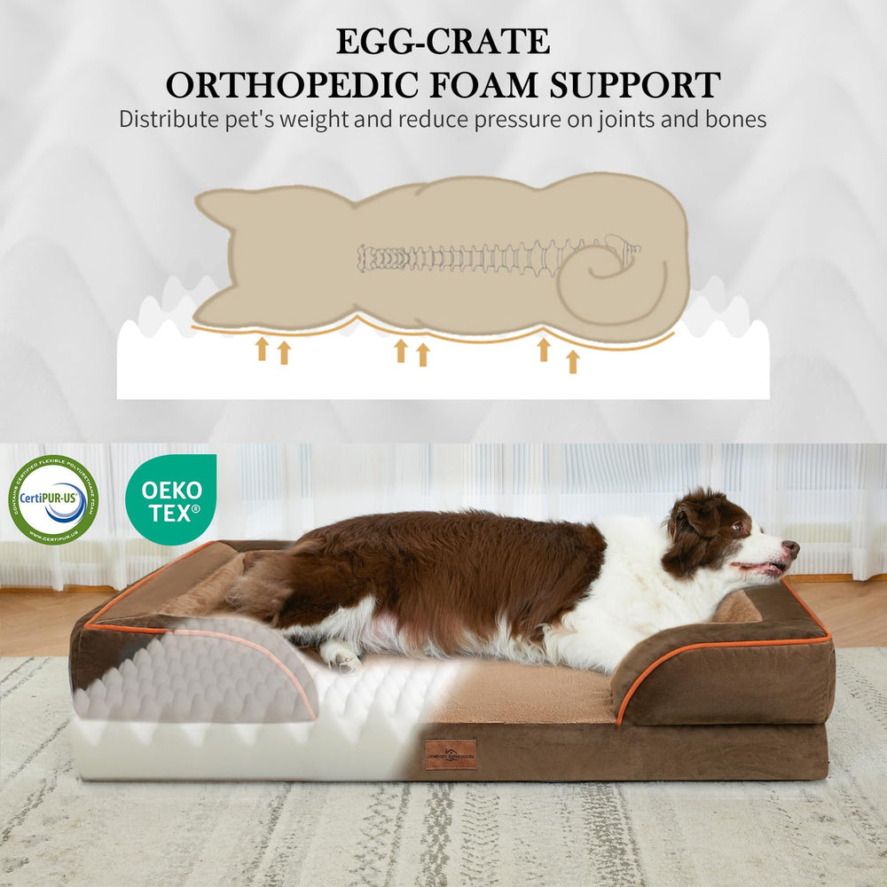 Comfort Expression XL dog bed shows waterproof cover for protection