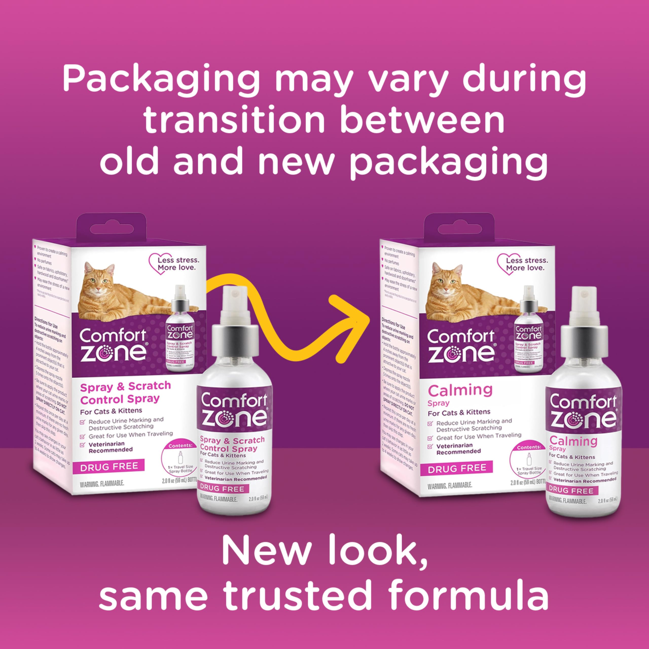 Close-up of Comfort Zone label showing fragrance-free and drug-free formula.
