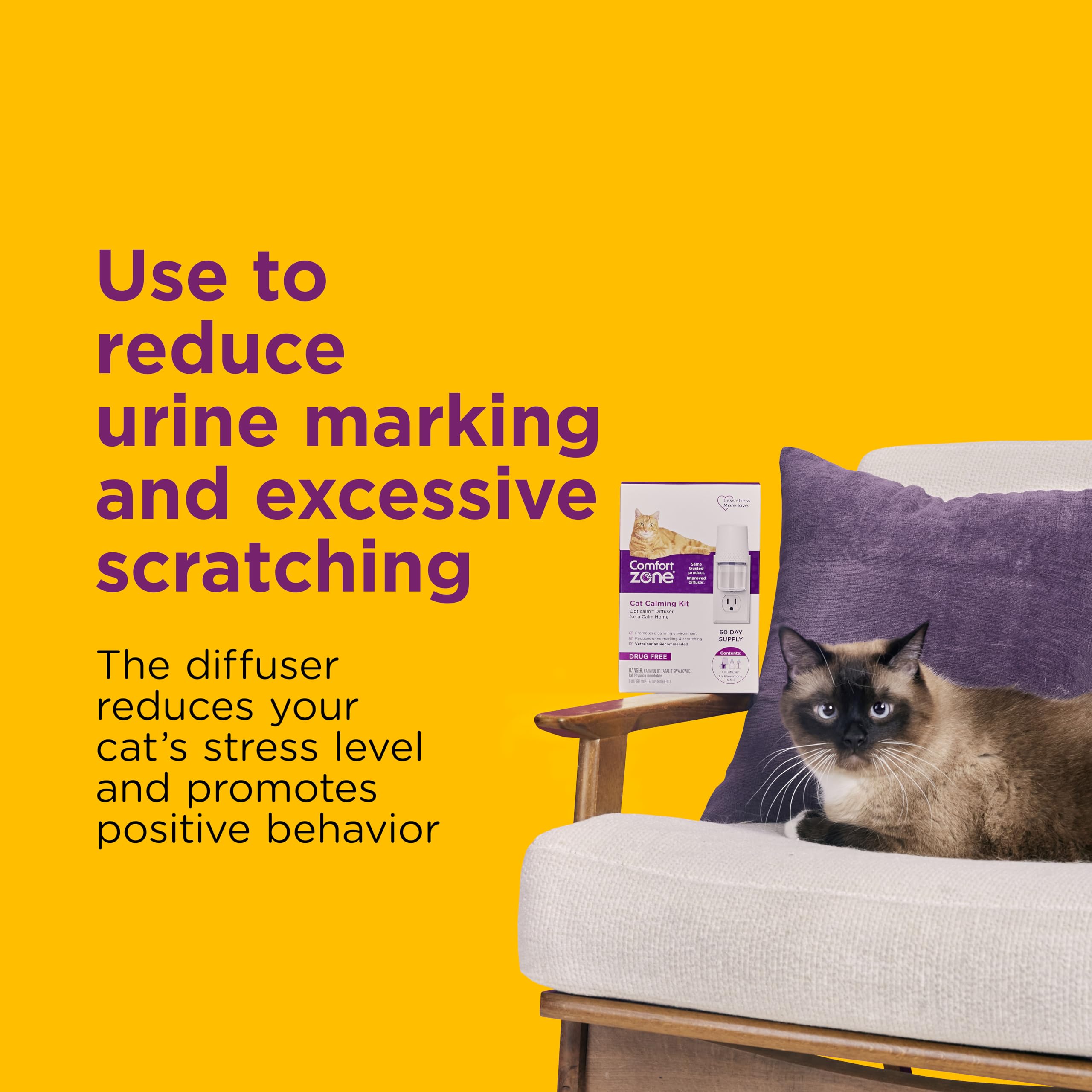 Comfort Zone multicat refill pack 2 ensures ongoing stress relief for multiple cats.