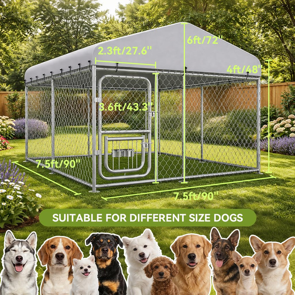 COMHOMA lockable gate provides escape-proof security for added peace of mind.