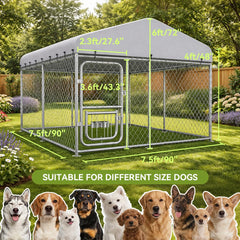 COMHOMA lockable gate provides escape-proof security for added peace of mind.