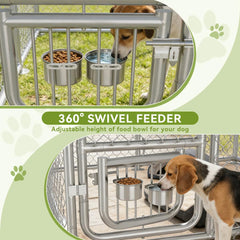COMHOMA rotating bowls demonstrate easy feeding with reduced spills and cleaner meals.