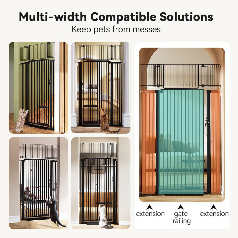 Bottom anti-stumble ramp on COMOMY gate protecting floors