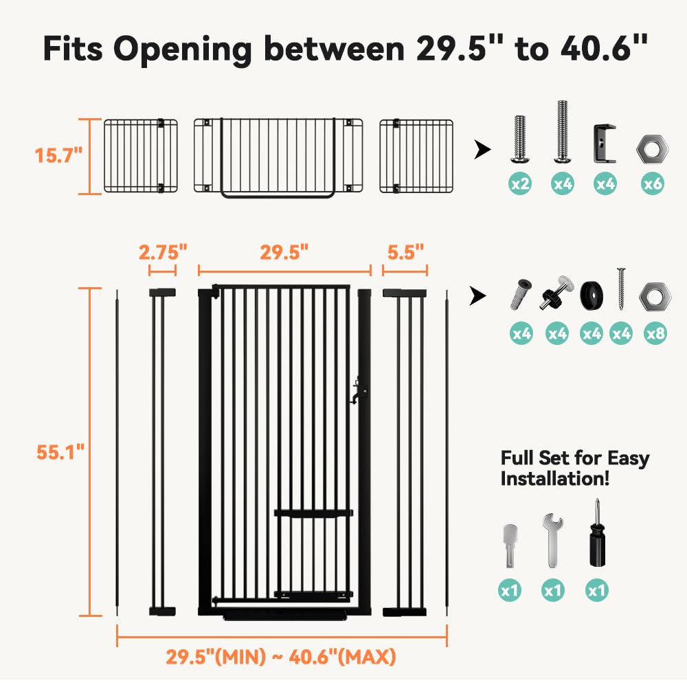 Tool-free pressure-mounted setup of COMOMY gate in minutes