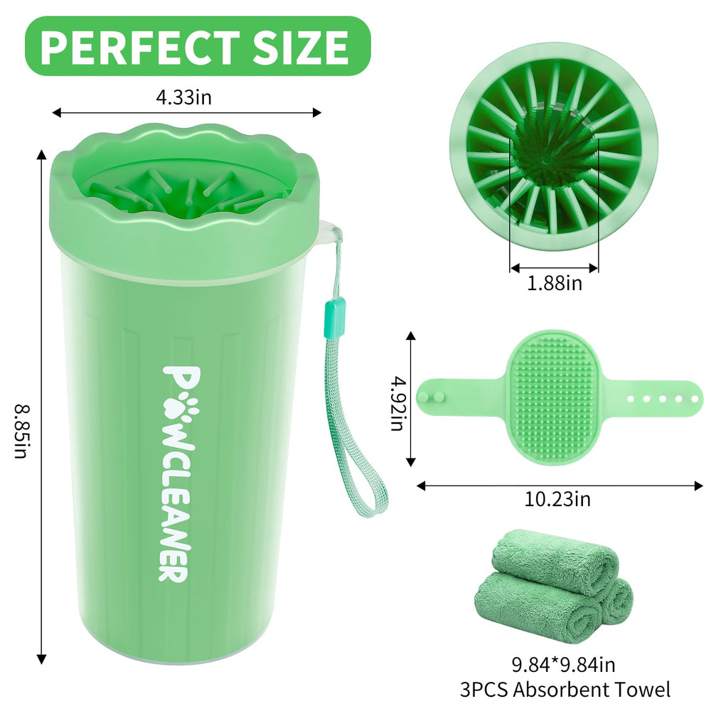 Comotech close-up of soft materials and brush components for safe paw cleaning