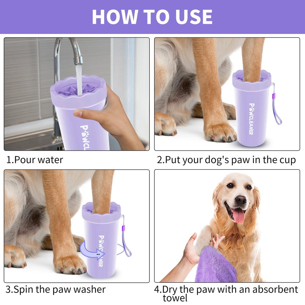 Close look at the bath brush for thorough paw cleaning.