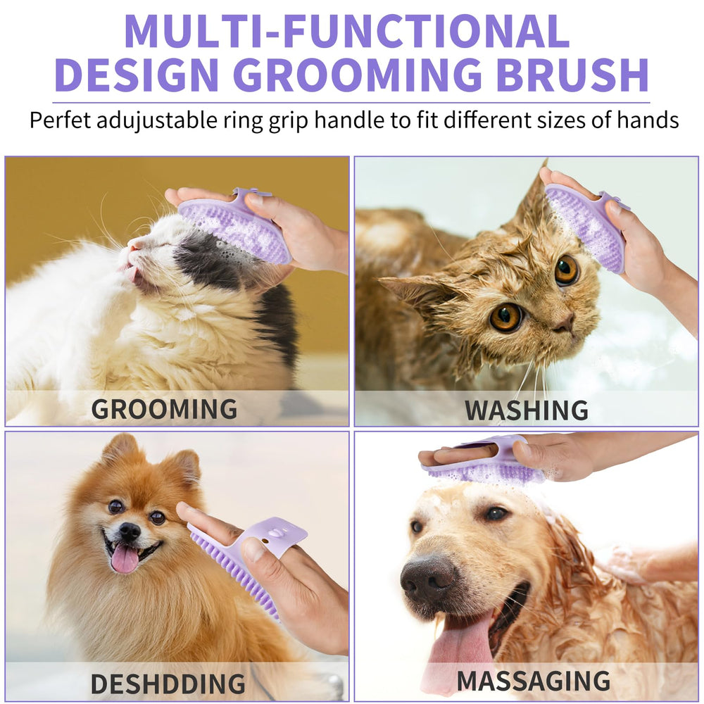 Two dog toothbrushes included for routine pet dental care.
