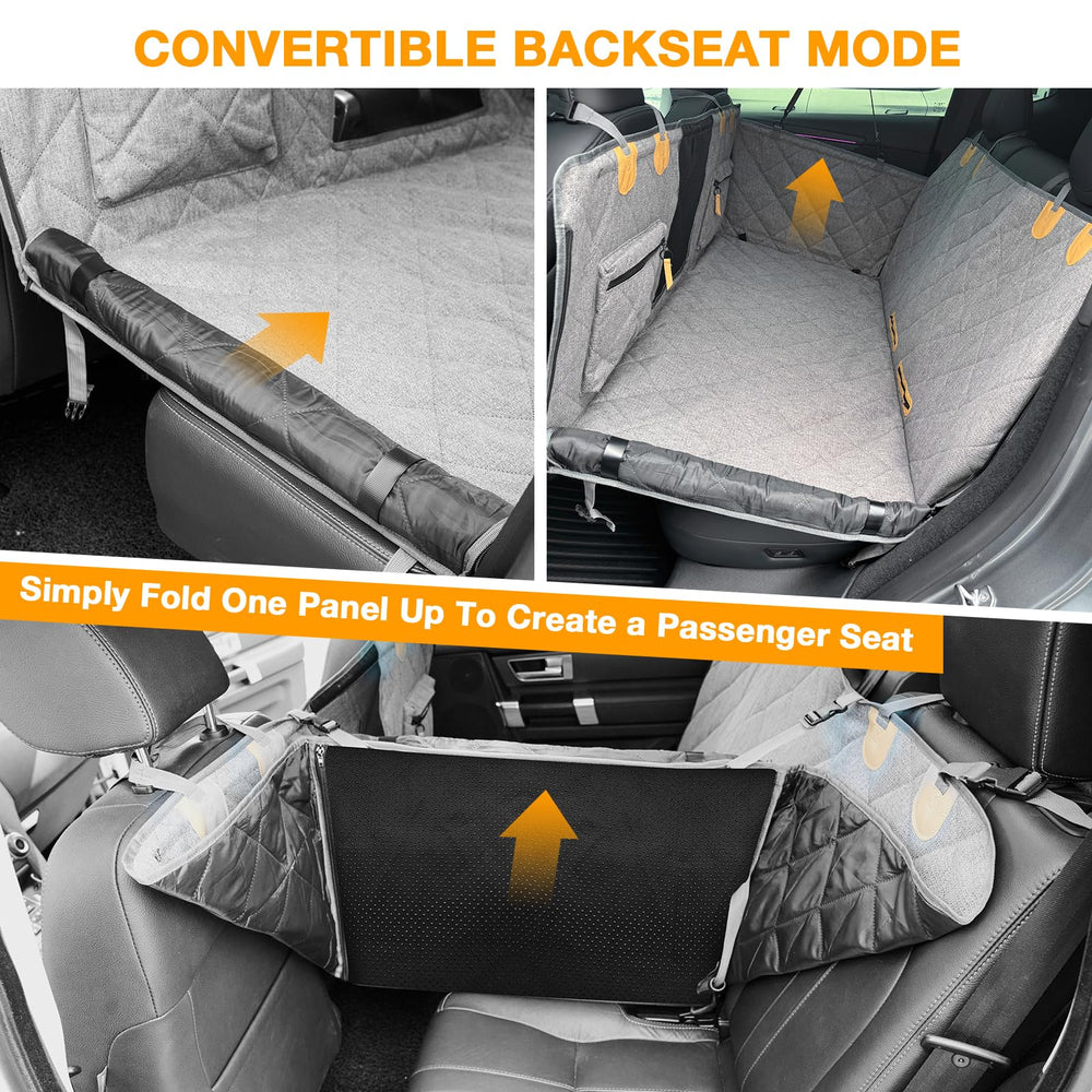 COMPAWNY easy-install foldable backseat cover for quick setup and removal