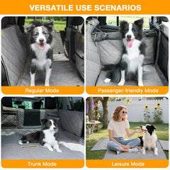 COMPAWNY waterproof dog seat cover protecting rear upholstery from mud and spills