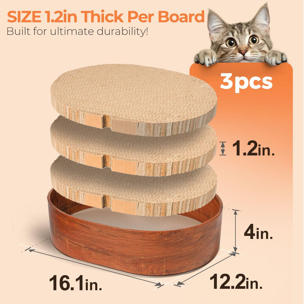 ComSaf 2-in-1 cat scratch bed offers scratching and napping in one spot.