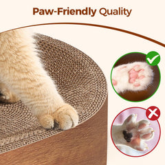 ComSaf Cat Scratcher Bed bark-like texture encourages scratching and movement